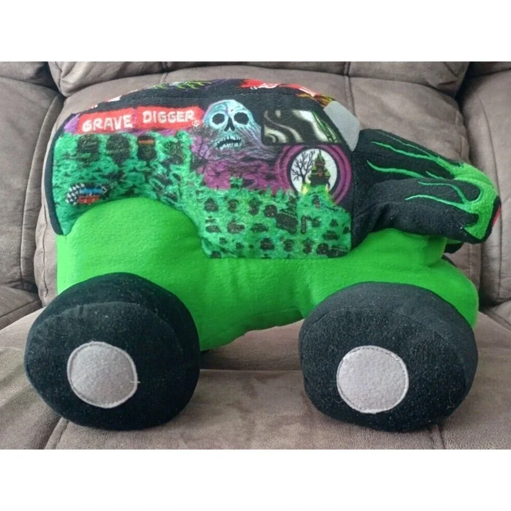 Plush Monster Jam Grave Digger Monster Truck 2013 Feld Motorsports Pillow Buddy